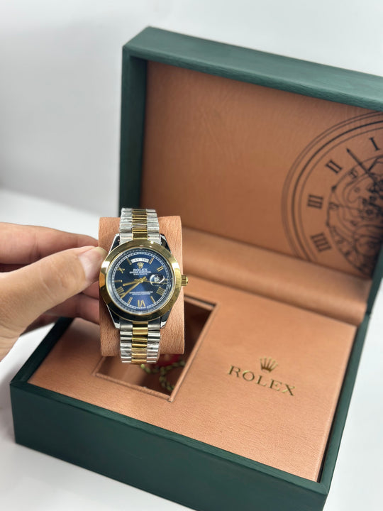 Rolex Day Date Blue dial With Twotone