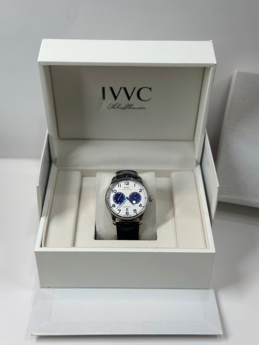 IWC Chronograph Leather Strap (With Original Packaging)