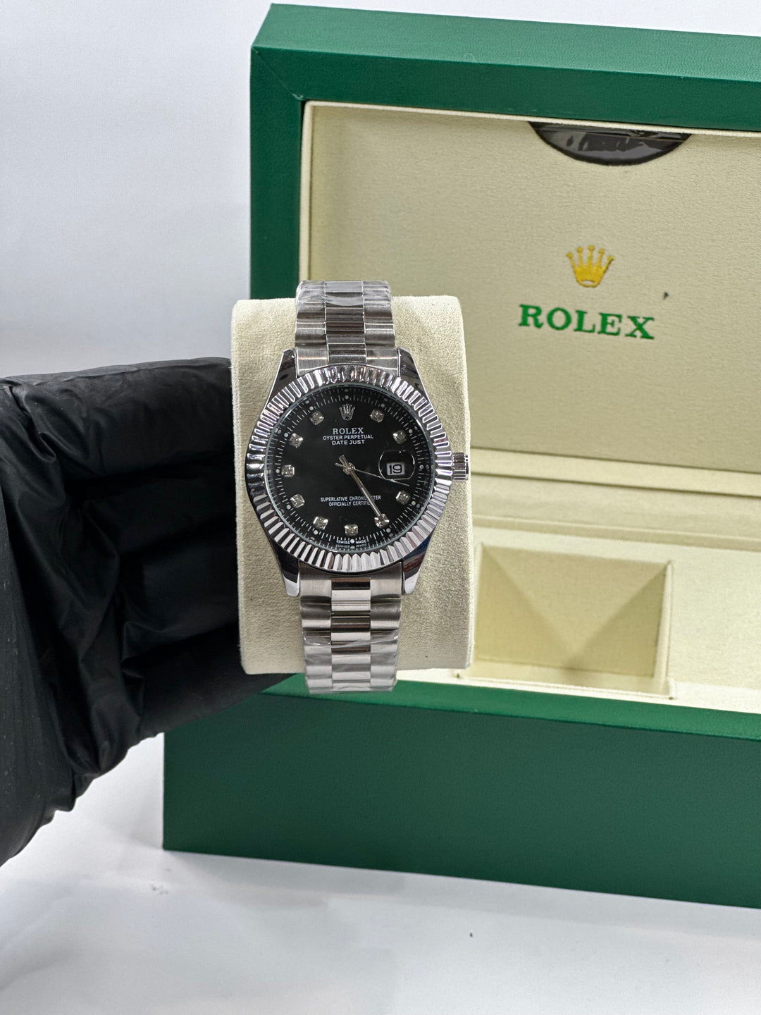 Rolex Date Just Black Dial