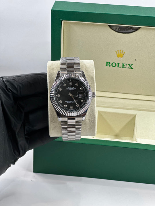 Rolex Date Just Black Dial
