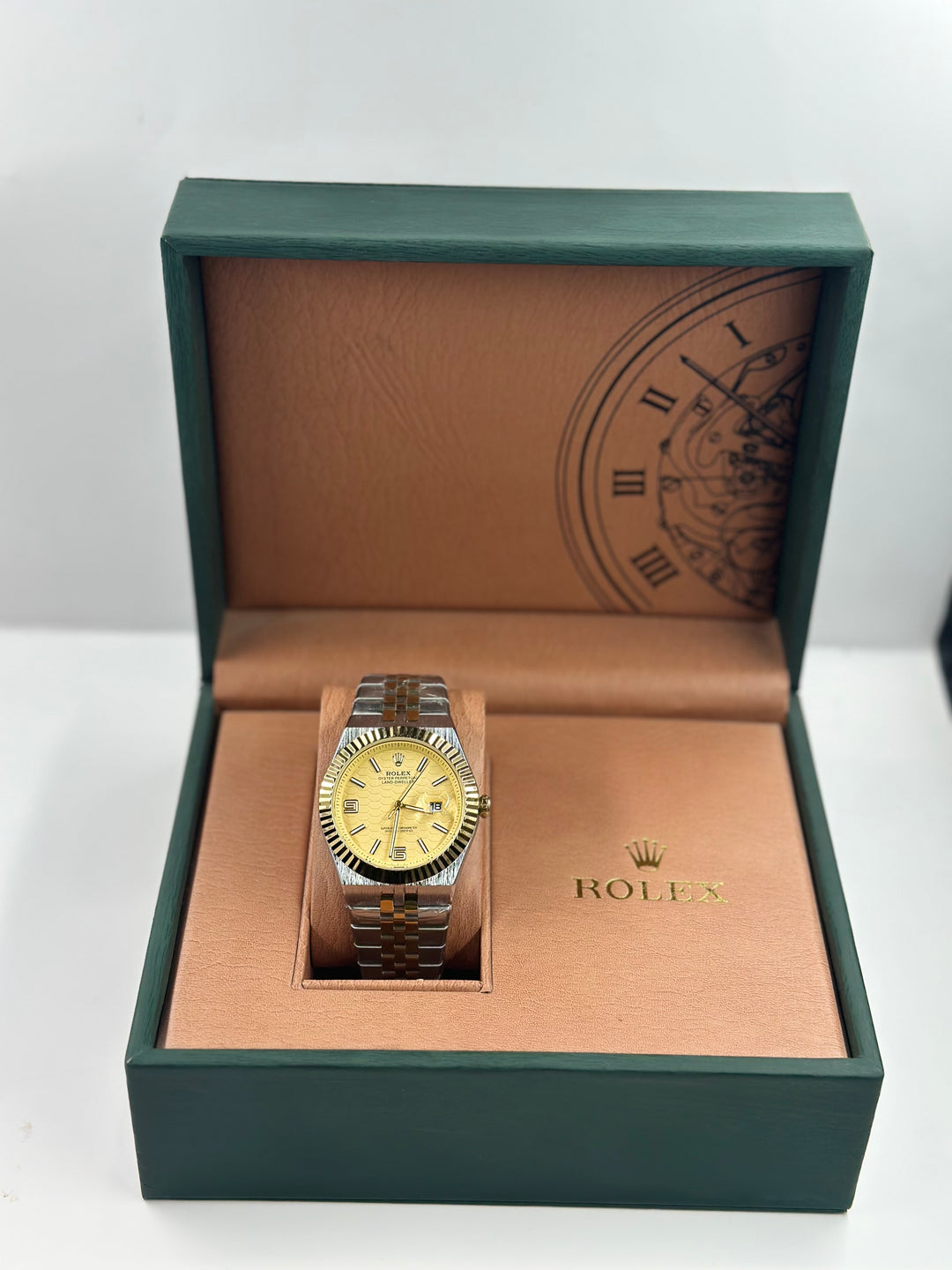 Rolex Land Dweller Golden Dial Twotone