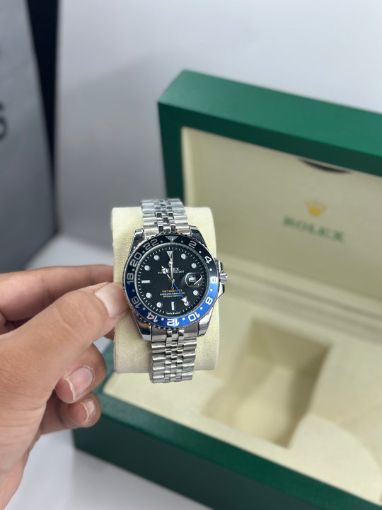 Rolex GMT With Silver Jubilee Chain