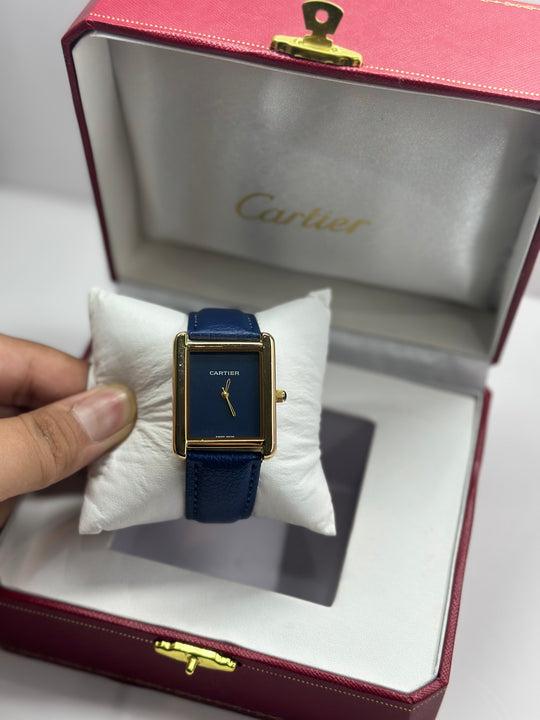 Cartier Tank Blue