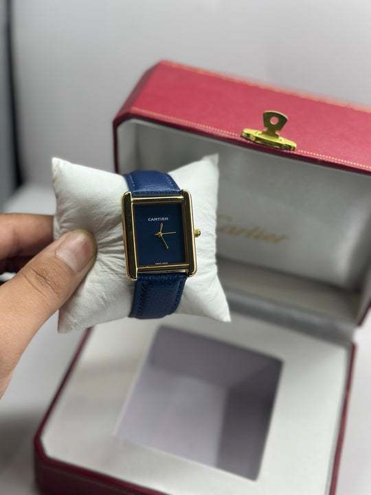 Cartier Tank Blue