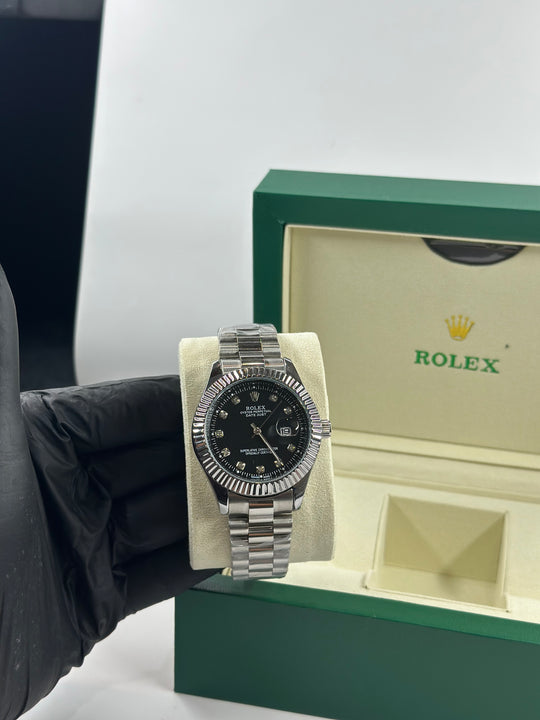 Rolex Date Just Black Dial