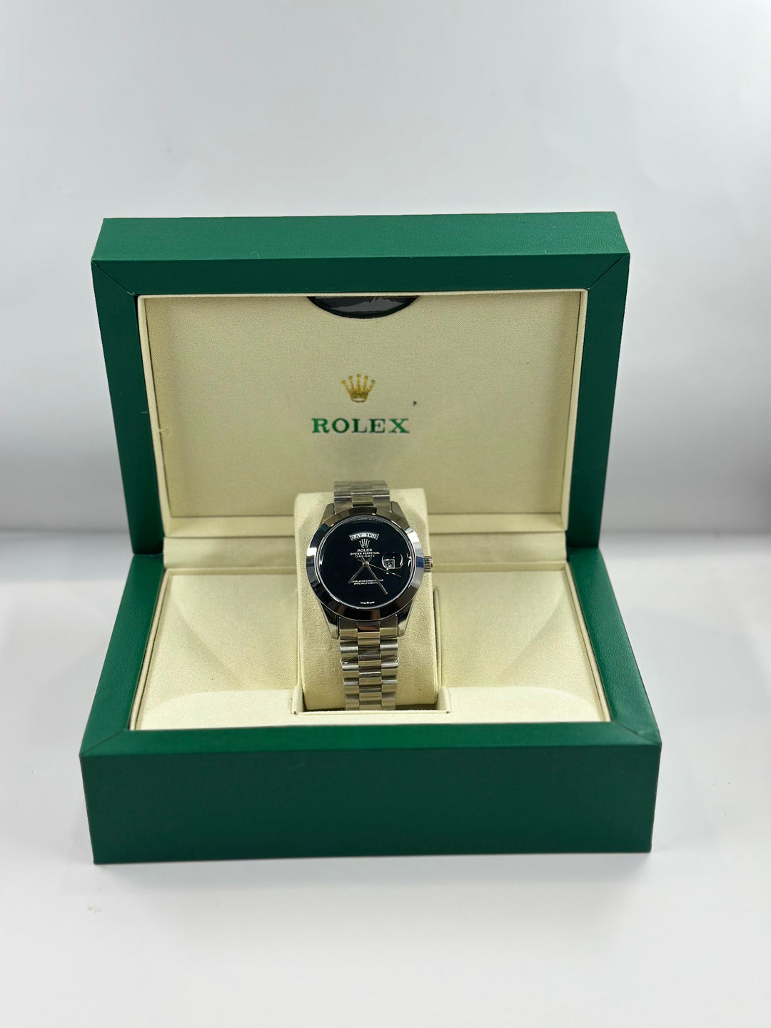 Rolex Day-Date Black & Silver