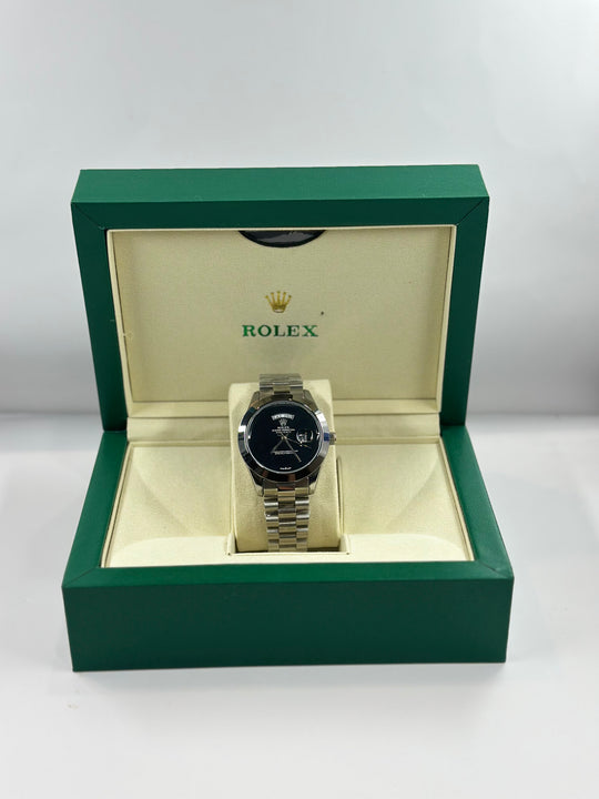 Rolex Day-Date Black & Silver