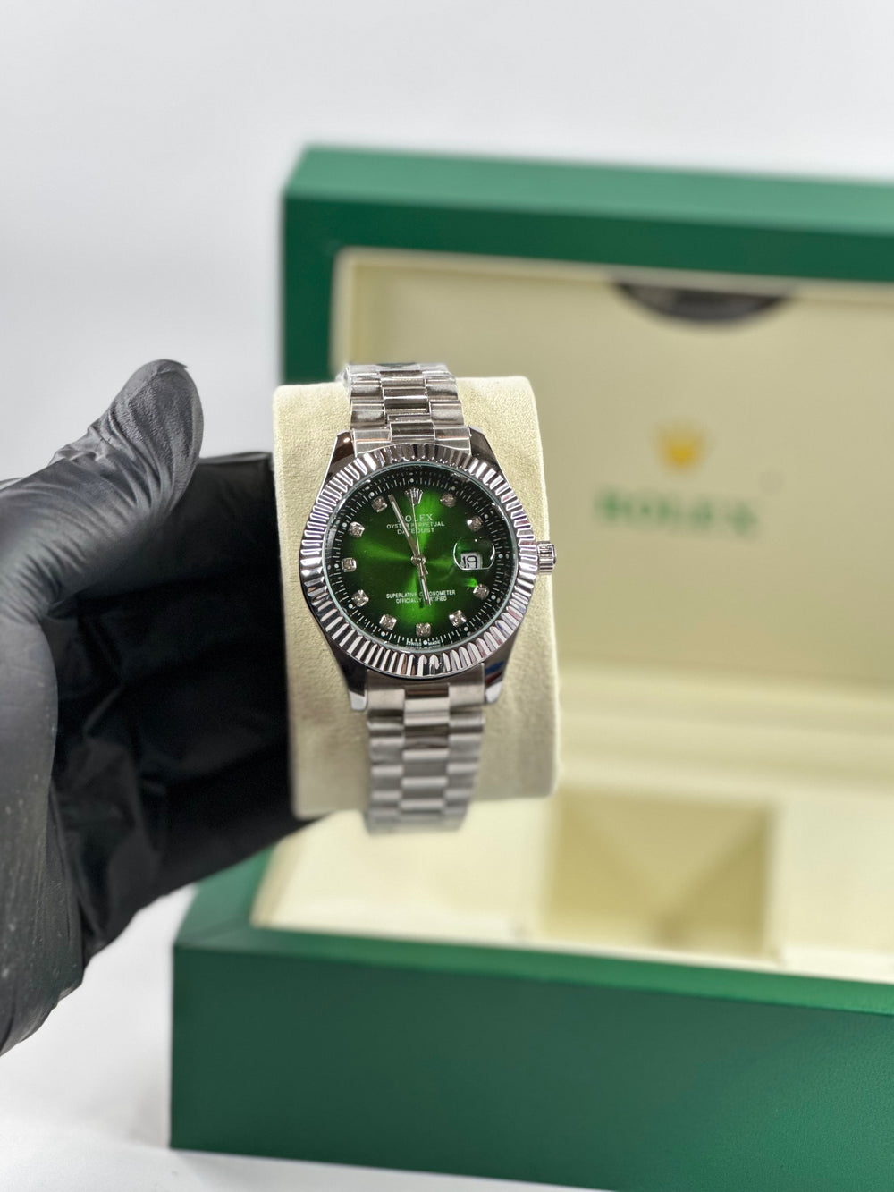 Rolex Date Just Green Dial