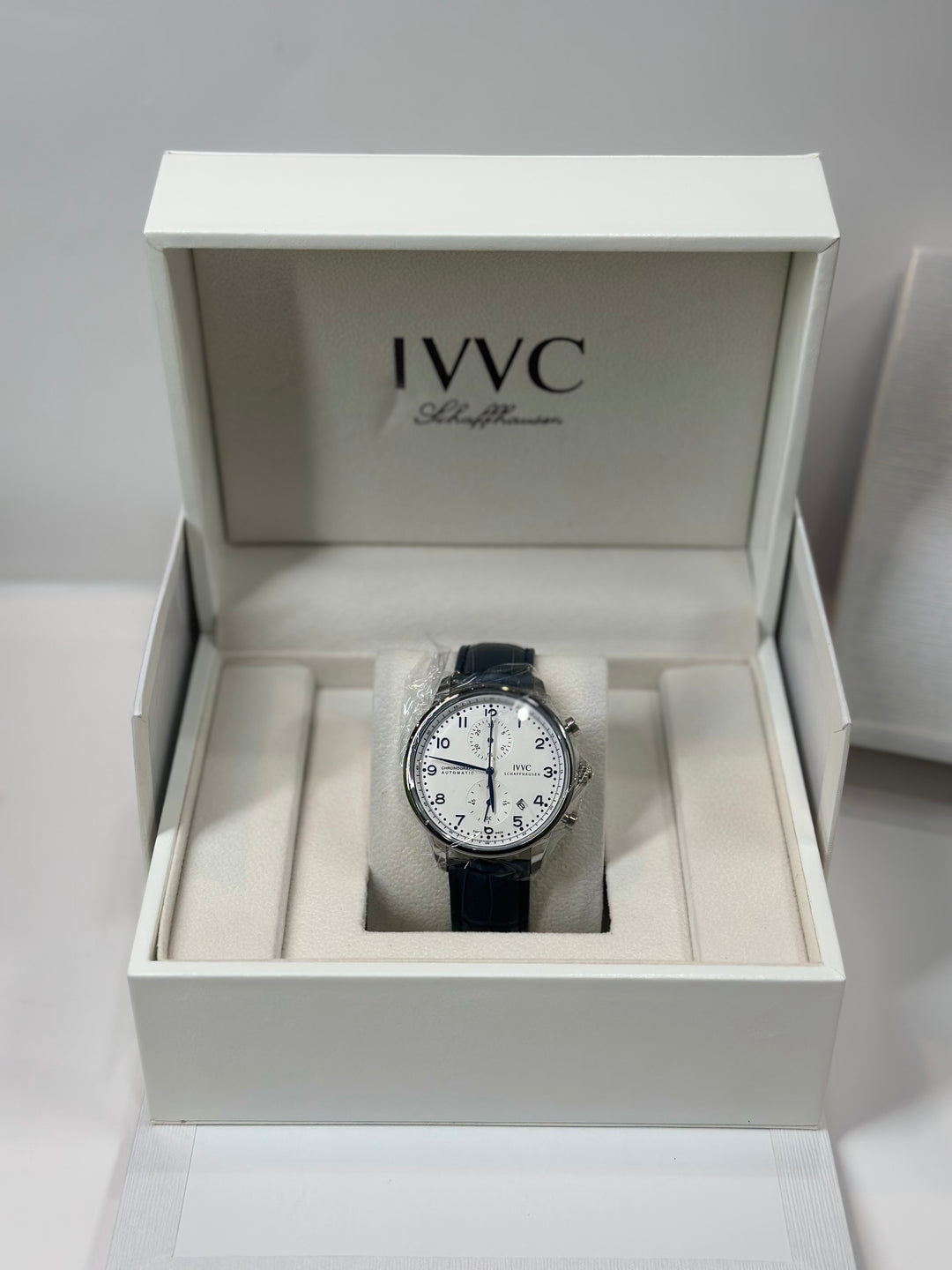 IWC Chronograph Leather Strap (With Original Packaging)