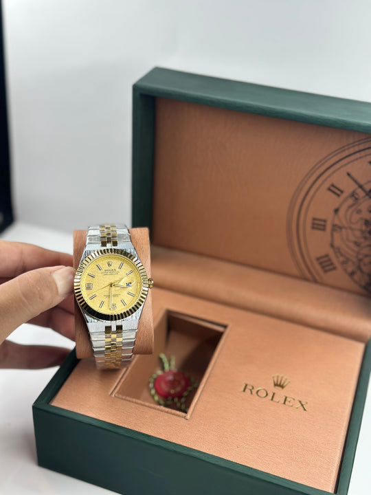 Rolex Land Dweller Golden Dial Twotone