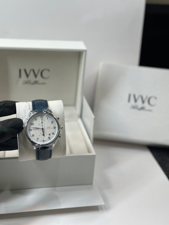IWC Chronograph Leather Strap (With Original Packaging)