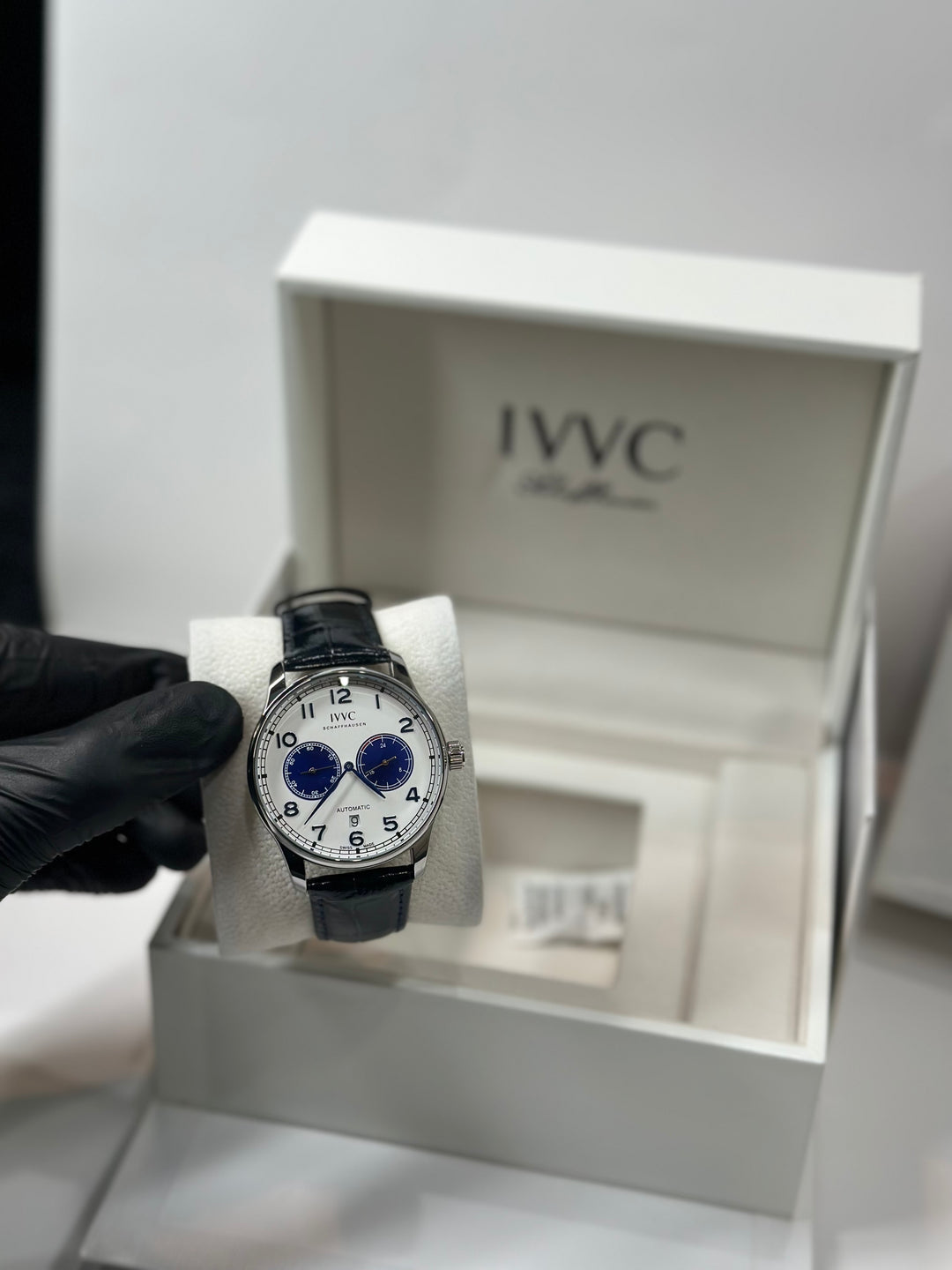 IWC Chronograph Leather Strap (With Original Packaging)