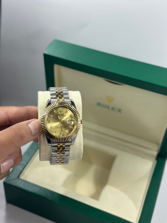 Rolex Date Just. Two tone Chain. Semi Automatic