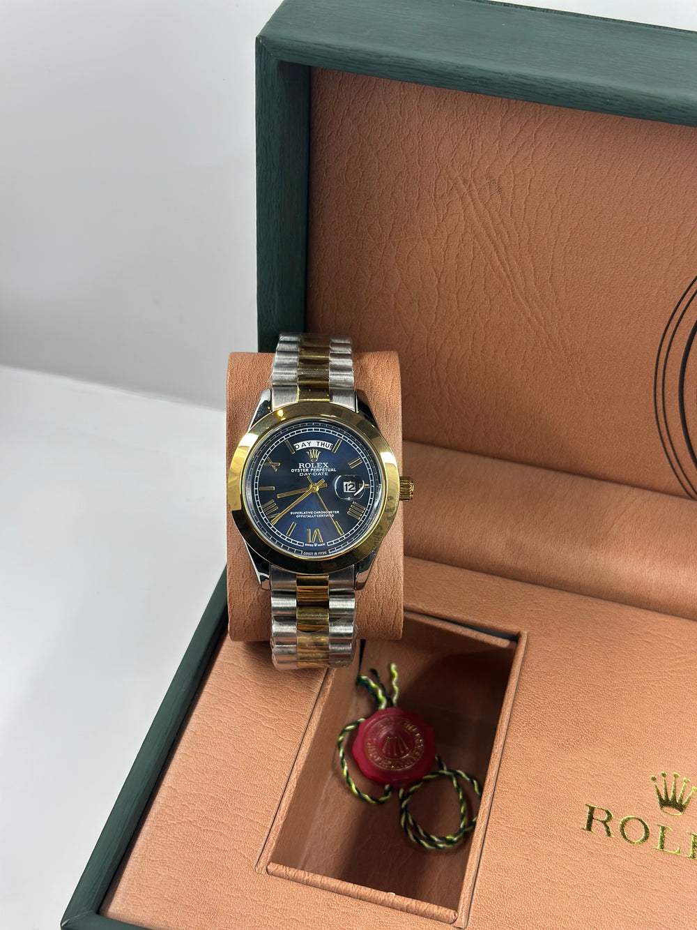 Rolex Day Date Blue dial With Twotone
