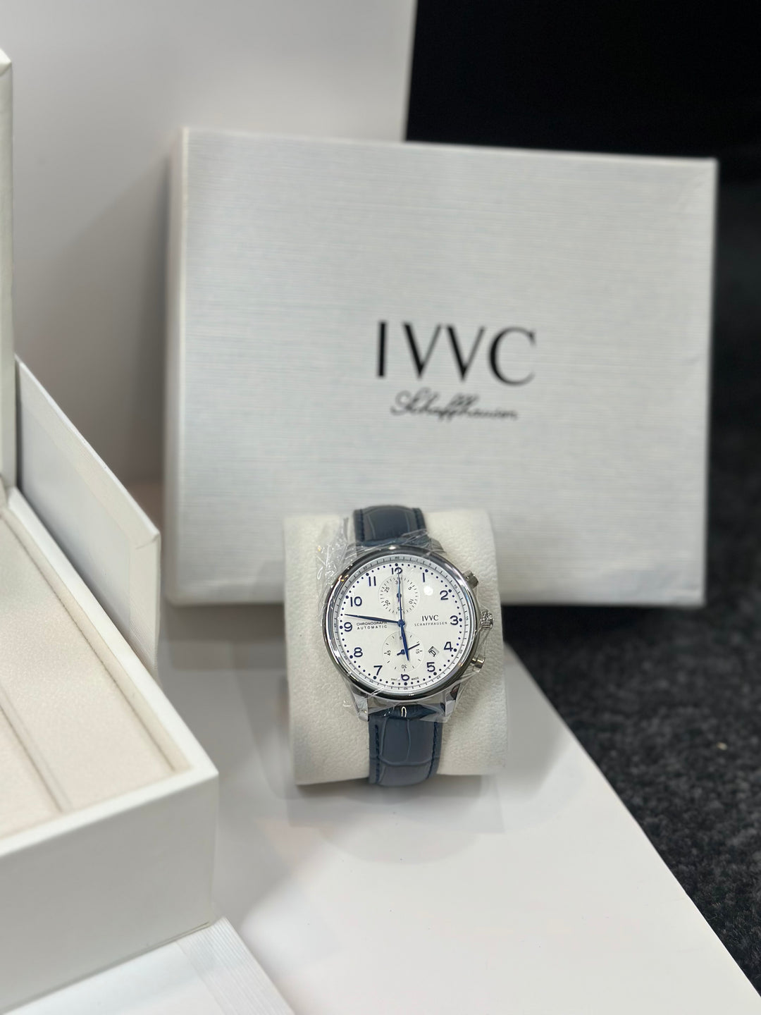 IWC Chronograph Leather Strap (With Original Packaging)