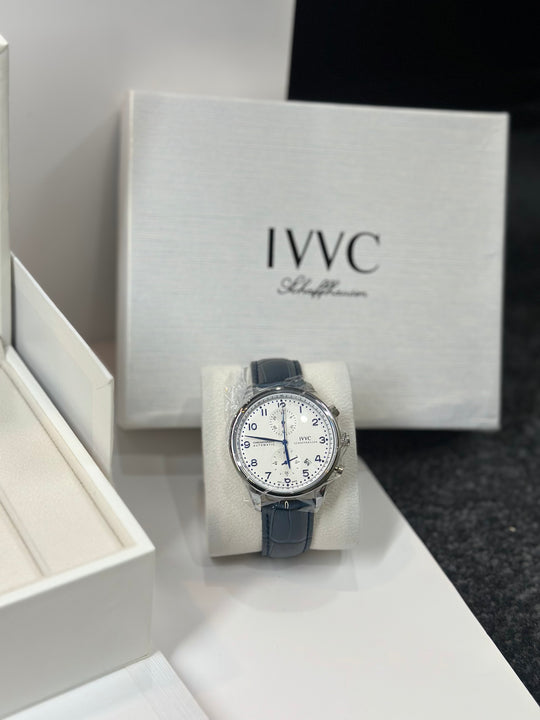IWC Chronograph Leather Strap (With Original Packaging)